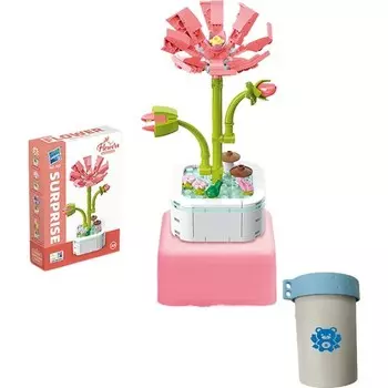 Конструктор пластиковый Kungfu Panda Гербера в клумбе