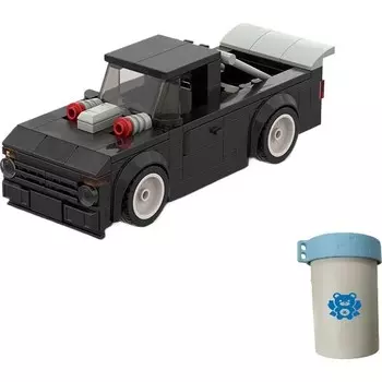 Конструктор пластиковый Kungfu Panda Модель игрушечного автомобиля, 175 деталей