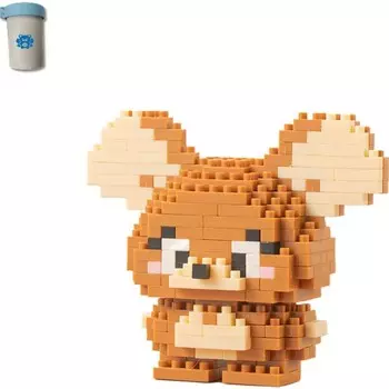 Конструктор пластиковый Kungfu Panda Мультяшный герой, коричневый