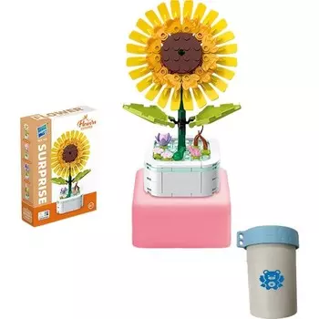 Конструктор пластиковый Kungfu Panda Подсолнух в клумбе