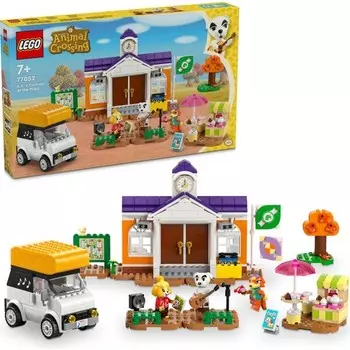 Конструктор пластиковый Lego Animal crossing Кафе и транспорт, 550 деталей