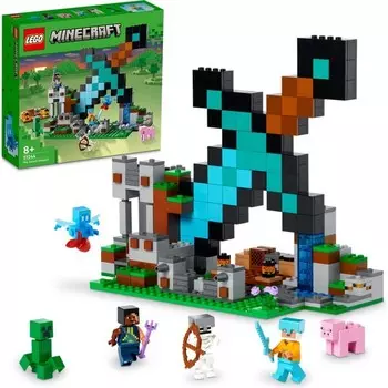 Конструктор пластиковый Lego База Minecraft Аванпост Меча, 427 деталей