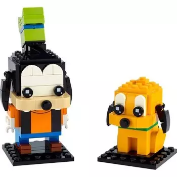 Конструктор пластиковый Lego Brickheadz 40378 Гуфи и Плуто
