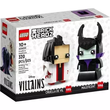 Конструктор пластиковый Lego Brickheadz 40620 Круэлла и Малифисента