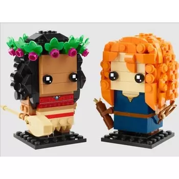 Конструктор пластиковый Lego Brickheadz 40621 Моана с меридой