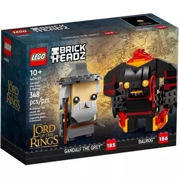 Конструктор пластиковый Lego Brickheadz 40631 Гэндальф с Балрогом
