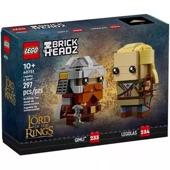 Конструктор пластиковый Lego brickheadz 40751 Леголас и Гимли