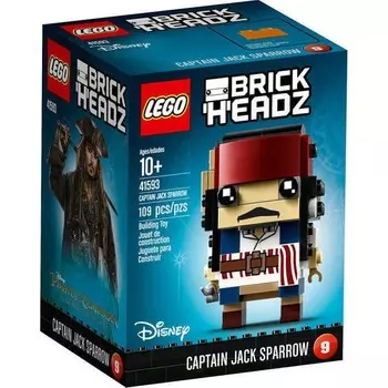 Конструктор пластиковый Lego Brickheadz 41593 Капитан Джек Воробей