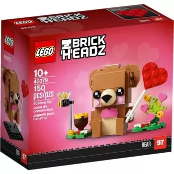 Конструктор пластиковый Lego Brickheadz Медведь святого валентина