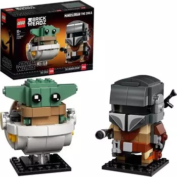 Конструктор пластиковый Lego BrickheadzStar Wars 75317 Йода, 295 шт