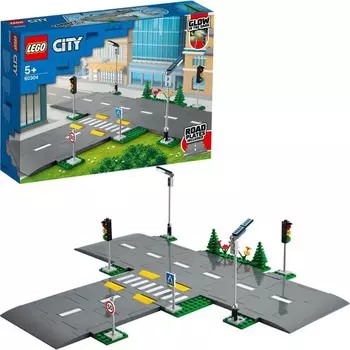 Конструктор пластиковый Lego City Дорожное покрытие, 112 предметов