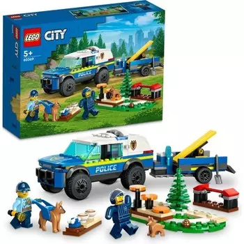 Конструктор пластиковый Lego City Дрессировка полицейских собак, 197 деталей