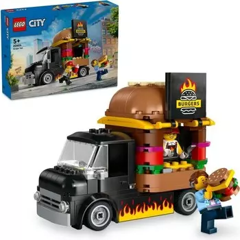 Конструктор пластиковый Lego City Фудтрак с гамбургерами, 194 детали