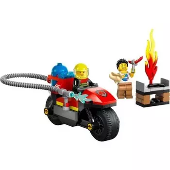 Конструктор пластиковый Lego City Пожарно-спасательный мотоцикл, 57 деталей