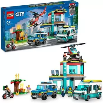 Конструктор пластиковый Lego City Штаб-квартира аварийных транспортных средств, 706 деталей