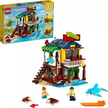 Конструктор пластиковый Lego Creator 3-в-1 Пляжный домик для серферов, 564 детали