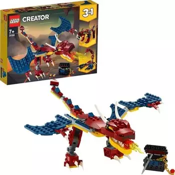 Конструктор пластиковый Lego Creator 3-в-1 Огненный Дракон