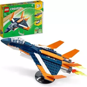 Конструктор пластиковый Lego Creator 3-в-1 Реактивный самолет, 215 деталей