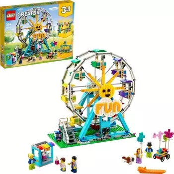 Конструктор пластиковый Lego Creator Колесо обозрения 3-в-1, 1002 детали