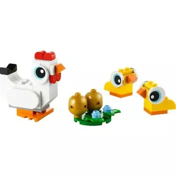 Конструктор пластиковый Lego Creator Пасхальные цыплята, 61 деталь