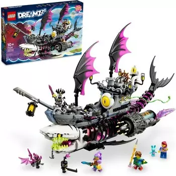 Конструктор пластиковый Lego Dreamzzz Корабль кошмарной акулы, 1389 деталей