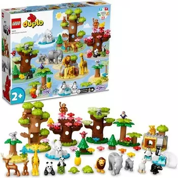 Конструктор пластиковый Lego Duplo Дикие животные, 142 детали