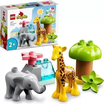 Конструктор пластиковый Lego Duplo Дикие животные Африки