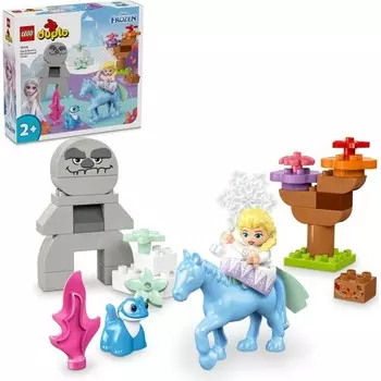 Конструктор пластиковый Lego Duplo Disney Эльза и Бруни в зачарованном лесу, 31 деталь