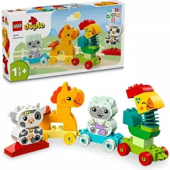Конструктор пластиковый Lego Duplo Мой первый поезд с животными, 19 деталей