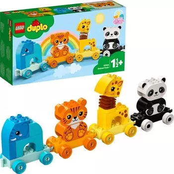 Конструктор пластиковый Lego Duplo Мой первый поезд с животными, 15 деталей