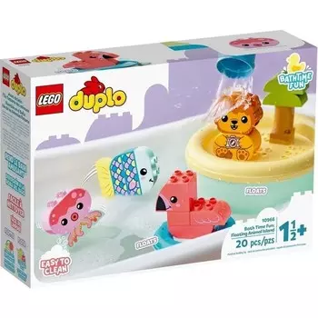 Конструктор пластиковый Lego Duplo Плавучий остров с животными, 20 предметов