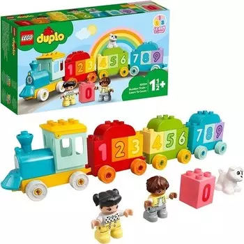 Конструктор пластиковый Lego Duplo Поезд с первыми числами, 23 детали