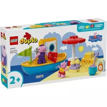 Конструктор пластиковый Lego Duplo Свинка Пеппа путешествие на лодке, 23 детали