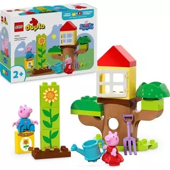 Конструктор пластиковый Lego Duplo Свинка Пеппа - сад и домик на дереве, 20 деталей