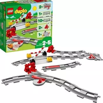 Конструктор пластиковый Lego Duplo Train Tracks, 23 детали