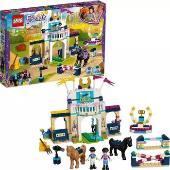 Конструктор пластиковый Lego Friends Бег Стефани на лошадях