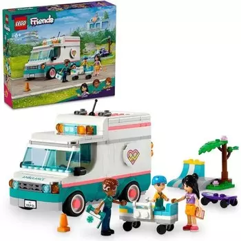 Конструктор пластиковый Lego Friends Heartlake Машинка скорой помощи, 344 детали