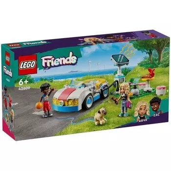 Конструктор пластиковый Lego Friends Электромобиль и зарядная станция, 170 деталей