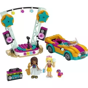 Конструктор пластиковый Lego Friends Машина и сцена Андреа