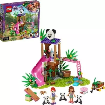 Конструктор пластиковый Lego Friends Панда Лесной домик на дереве