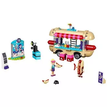 Конструктор пластиковый Lego Friends Парк развлечений и фургон с хот догами