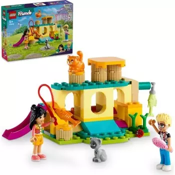 Конструктор пластиковый Lego Friends Площадка для игр с кошкой, 87 деталей