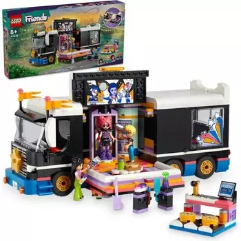 Конструктор пластиковый Lego Friends Pop Star Музыкальный туристический автобус, 845 деталей