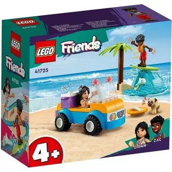 Конструктор пластиковый Lego Friends Развлечение на пляжной машине, 61 деталь