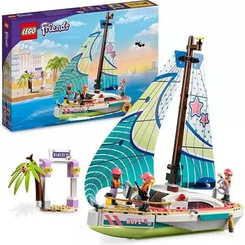 Конструктор пластиковый Lego Friends Стефани на парусной лодке, 304 детали