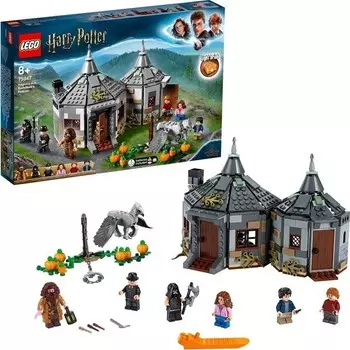 Конструктор пластиковый Lego Harry Potter Хижина Хагрида спасение Клювокрыла, 496 предметов
