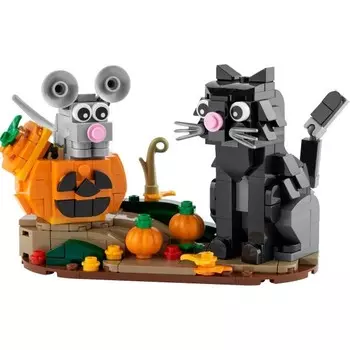 Конструктор пластиковый Lego Iconic Halloween Кошки и мышки, 328 деталей