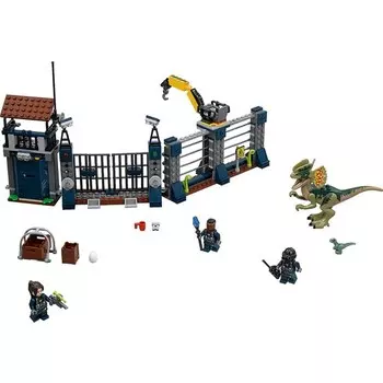 Конструктор пластиковый Lego Jurassic World Атака форпоста Дилофозавра