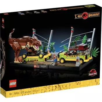 Конструктор пластиковый Lego Jurassic World Побег Тиранозавра, 1212 деталей