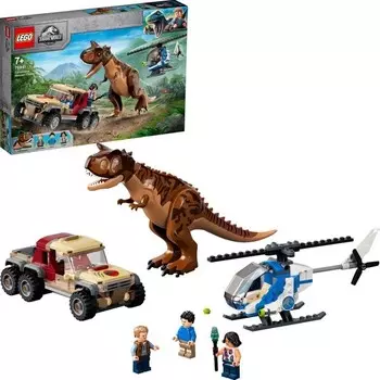 Конструктор пластиковый Lego Jurassic World Погоня за карнотавром, 240 деталей